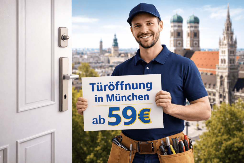 Türöffnung in München ab 59€ durch Schlüsseldienst R.Danis