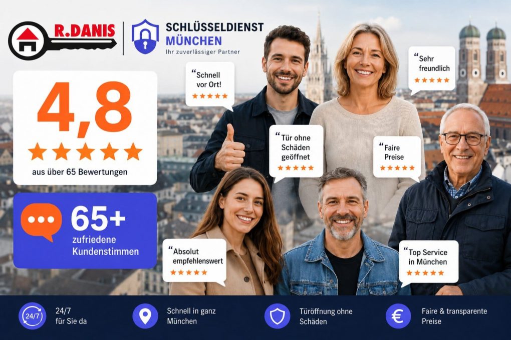 65+ Kundenbewertungen Schlüsseldienst München