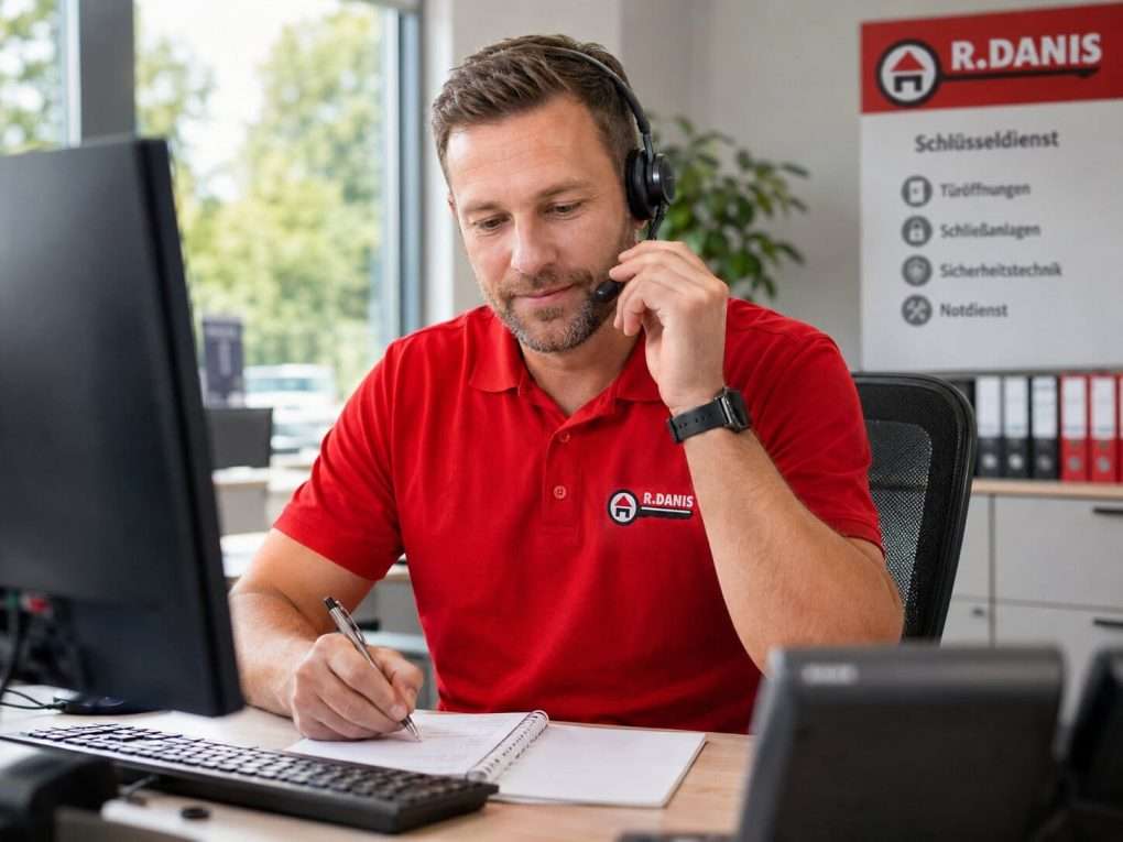 Anruf Anruf beim Schlüsseldienst für Autoöffnung