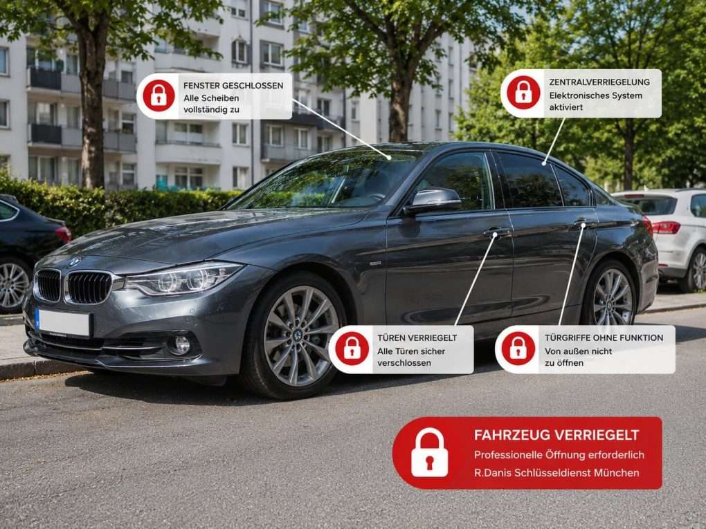 Tür verriegelt Autotür verriegelt und lässt sich nicht öffnen