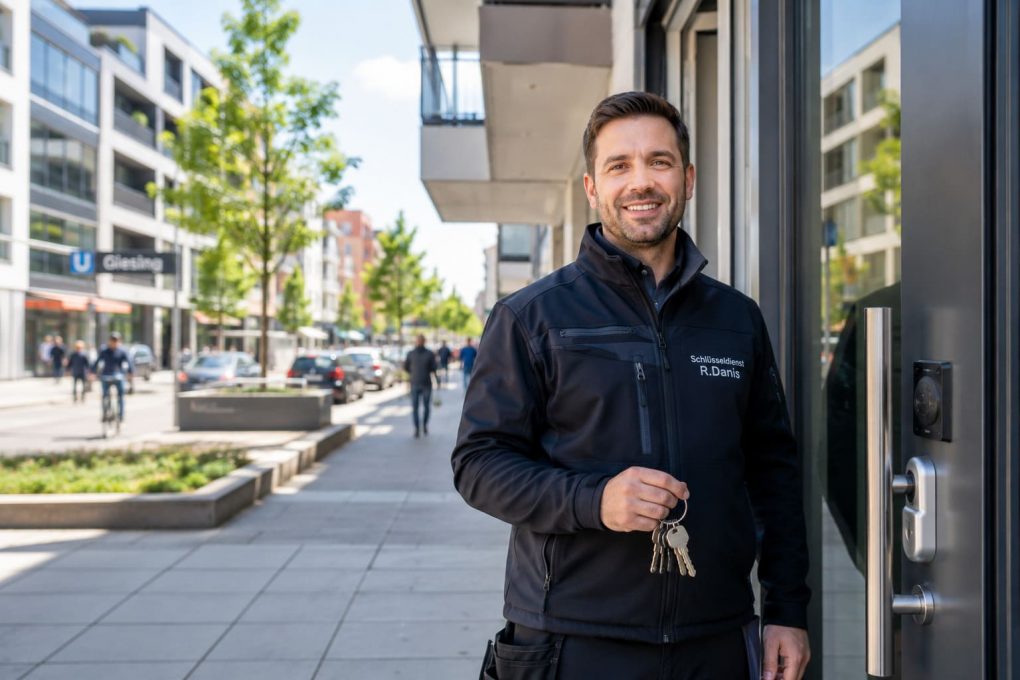 Schlüsseldienst Giesing - R.Danis München Moderner urbaner Stadtteil Giesing mit Schlüsseldienst-Profi an der Haustür