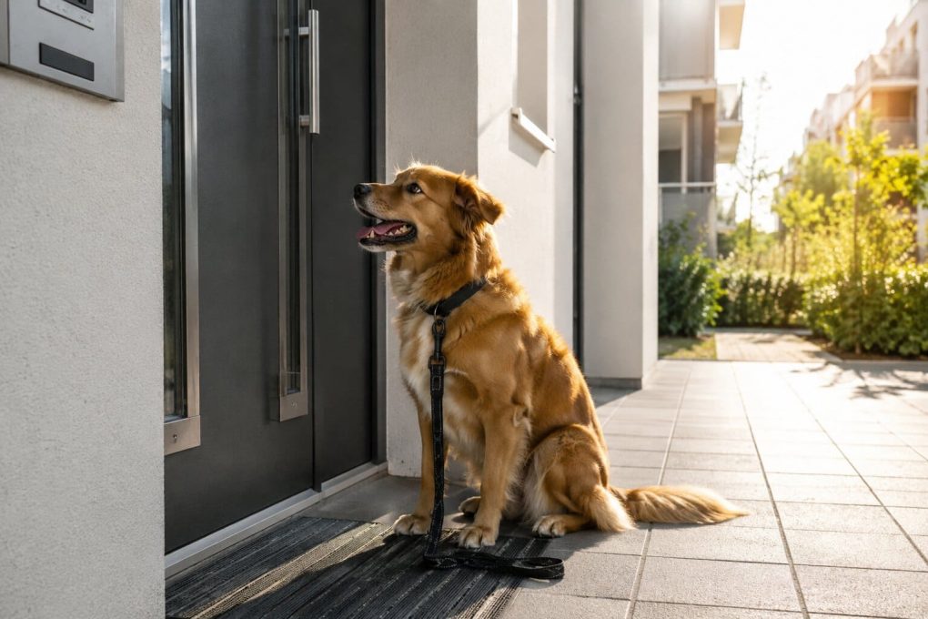 Hund wartet allein draußen - Schlüssel vergessen Notfall München