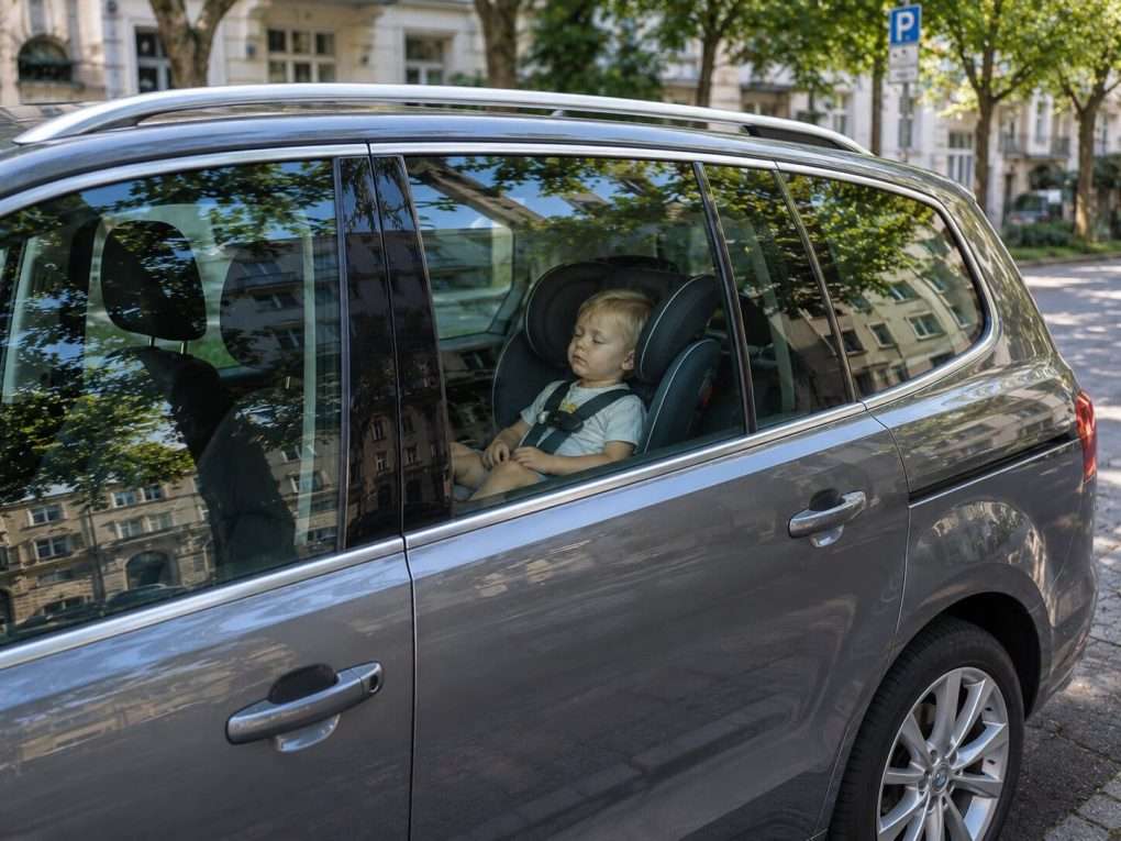 Notfall Kind im Auto Kind sitzt in verriegeltem Auto – Notfall