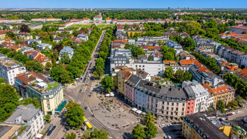 Schlüsseldienst Neuhausen – Einsatzgebiet in München mit Rotkreuzplatz, Nymphenburger Straße und Schloss Nymphenburg, wo schnelle Türöffnungen nötig sind