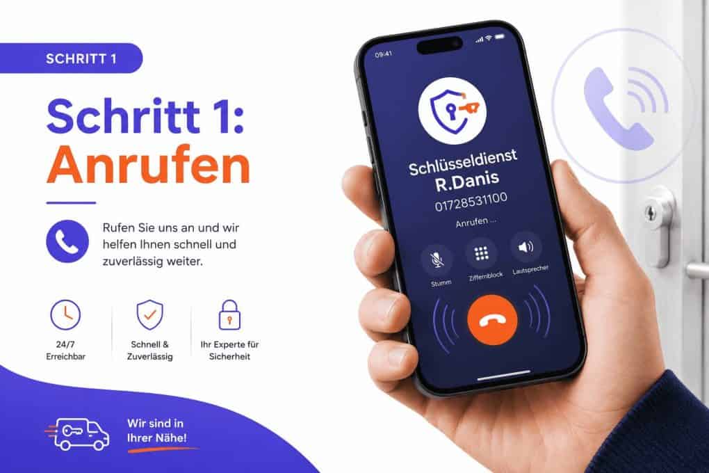 Schlüsseldienst anrufen München Notfall 24/7