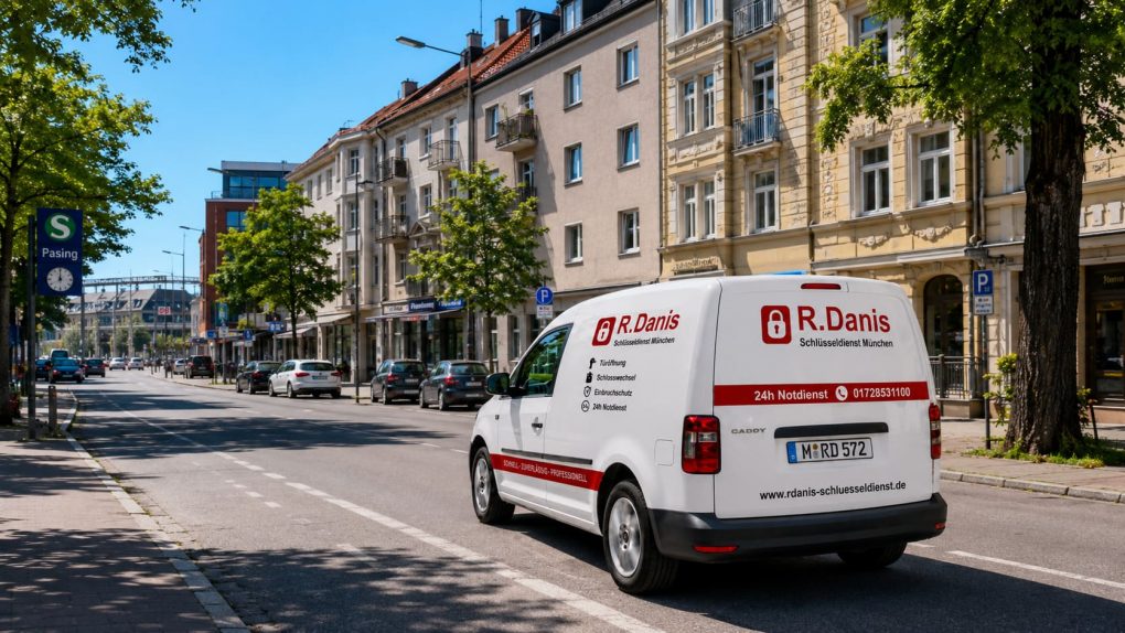Schnelle Anfahrt des Schlüsseldienstes nach München-Pasing – in 20 bis 35 Minuten vor Ort rund um Bahnhof Pasing