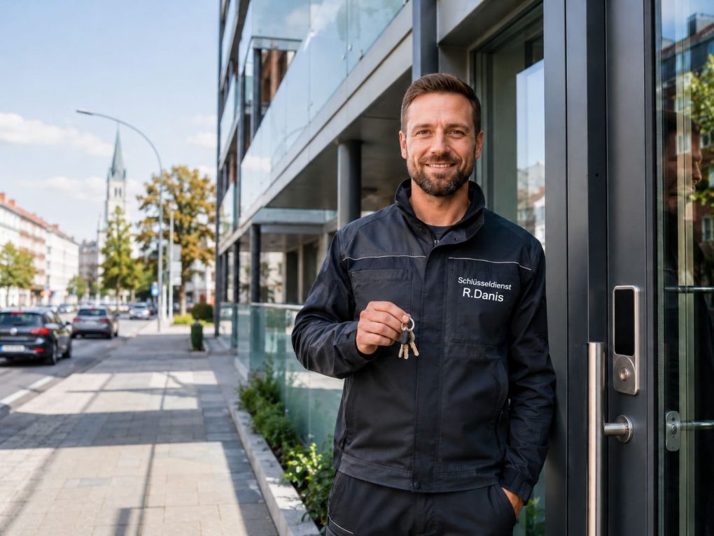 Schlüsseldienst Trudering - R.Danis München Moderner Wohnkomplex in Trudering mit Schlüsseldienst-Profi an der Haustür